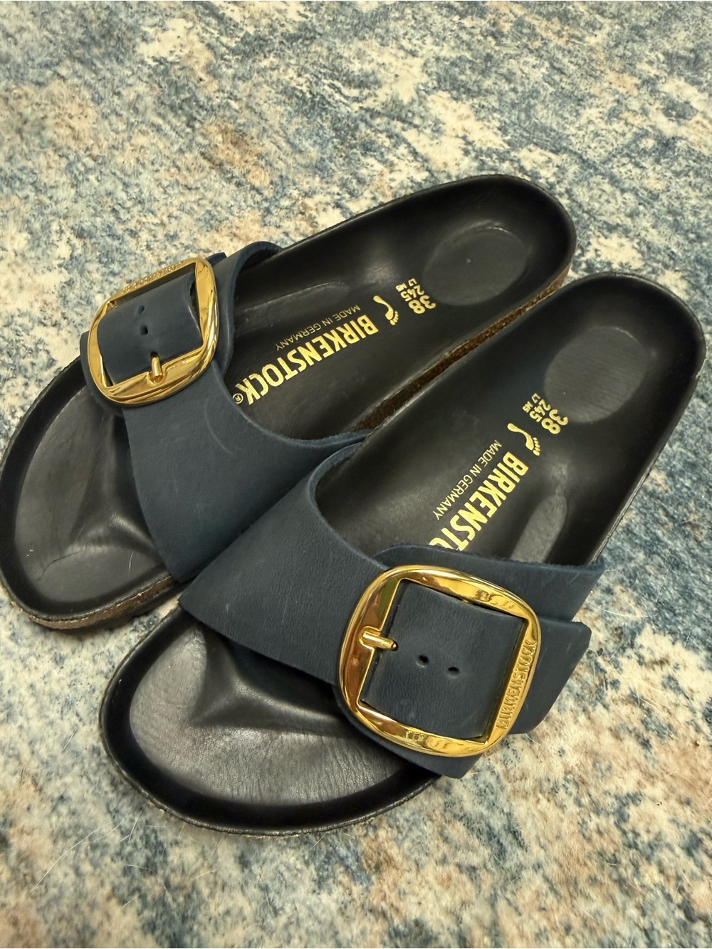 Birkenstock Madrid Navy Big Buckle